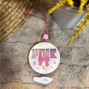 Nina- Pink Awareness Car Freshie 🎀